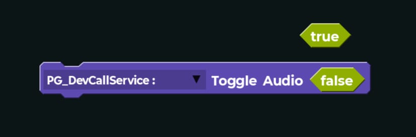 Toggle audio